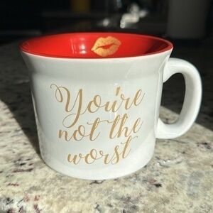 Small Batch You’re Not The Worst oversized ceramic mug funny Valentine’s gift …
